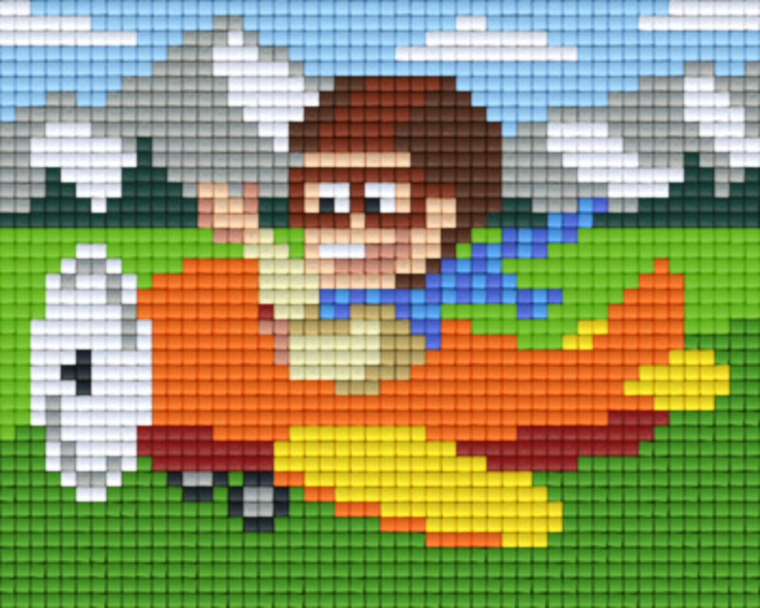 Aviator One [1] Baseplate PixelHobby Mini-mosaic Art Kits image 0